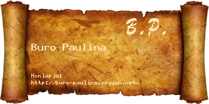 Buro Paulina névjegykártya